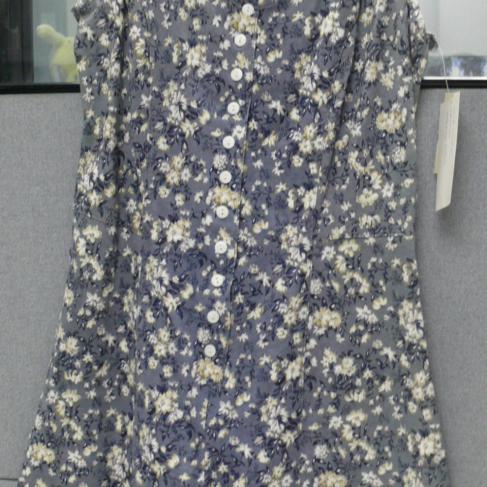 Blue Pacific Sleeveless Button Down Skort MED